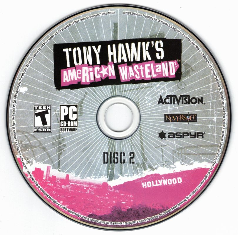 Media for Tony Hawk's American Wasteland (Windows): Disc 2