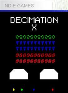Front Cover for Decimation X (Xbox 360) (XNA Indie release): 1st version