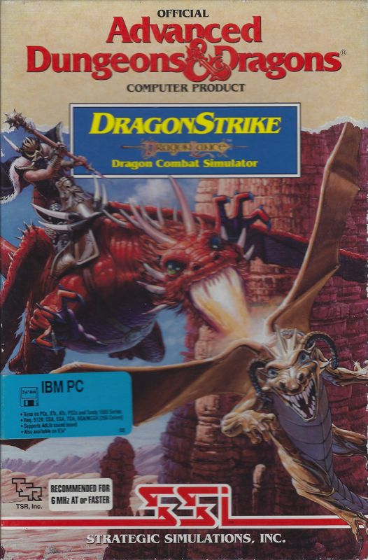 Front Cover for DragonStrike (DOS) (3.5 inch disk release)