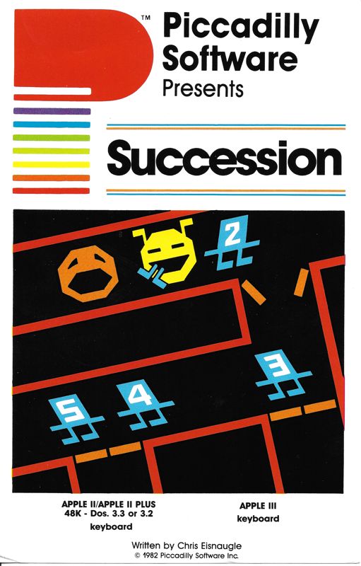 Front Cover for Succession (Apple II)