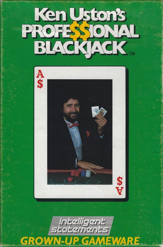 Front Cover for Ken Uston's Professional Blackjack (Apple II and DOS)