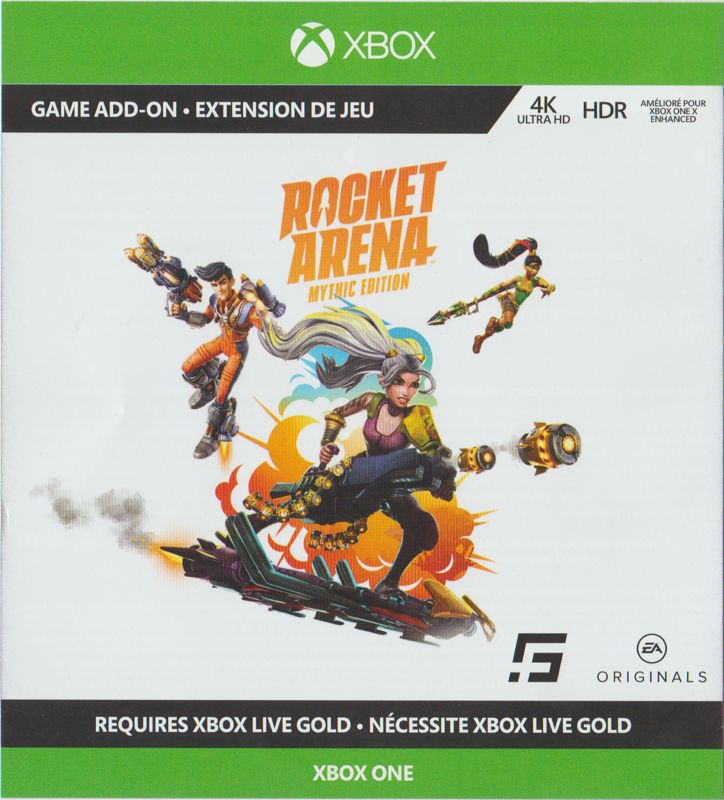 Extras for Rocket Arena (Mythic Edition) (Xbox One): "Mythic Edition" add-on card (front)