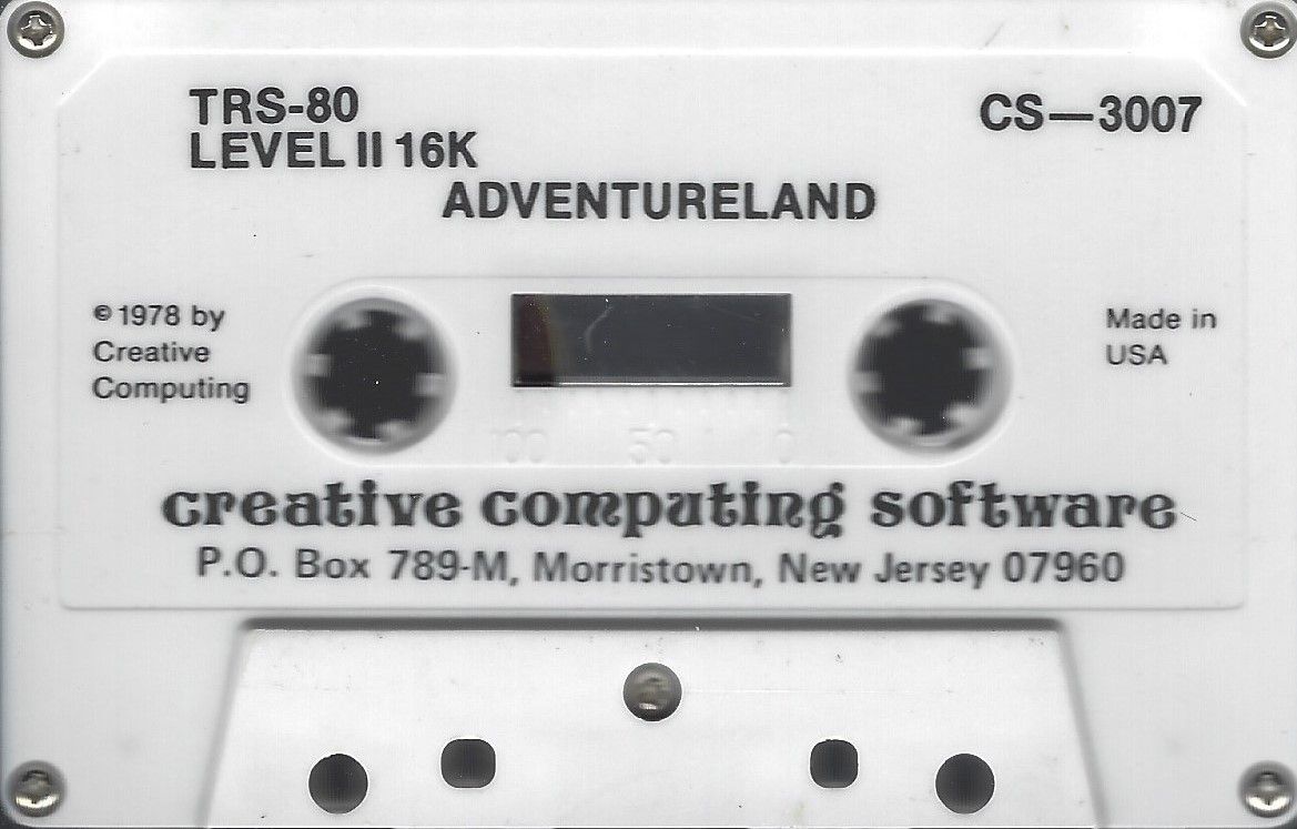 Media for Adventureland (TRS-80)