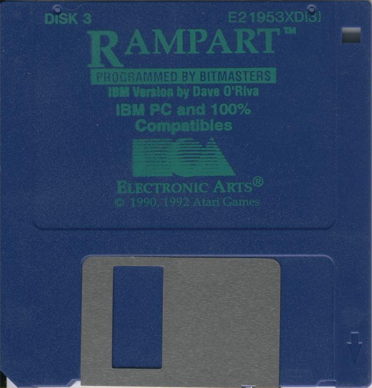 Media for Rampart (DOS) (The Hit Squad release): Disk 3