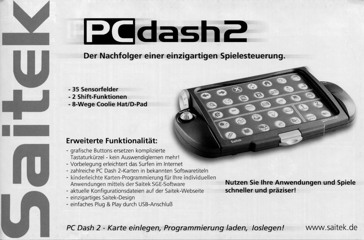 Extras for Call to Power II (Windows): PCdash2 card - Back