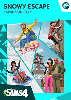 Front Cover for The Sims 4: Snowy Escape (Macintosh and Windows) (Origin release)