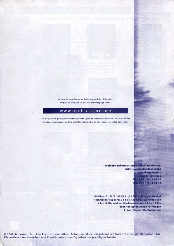 Advertisement for Call to Power II (Windows): Product Catalog - Back