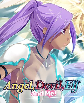 Front Cover for Angel, Devil, Elf and Me! (Windows) (Nutaku release): Newer cover version