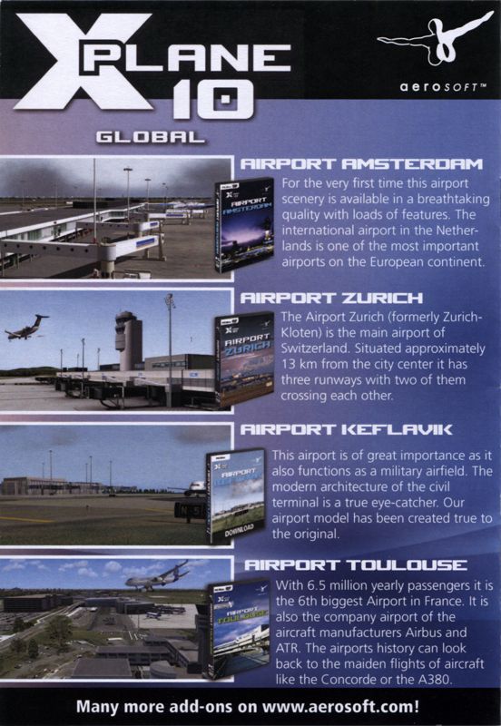 Manual for X-Plane 10: Airport Lugano (Linux and Macintosh and Windows): Back