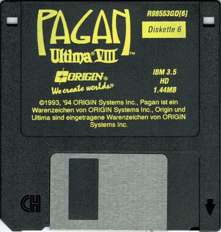 Media for Pagan: Ultima VIII (DOS): Disk 6
