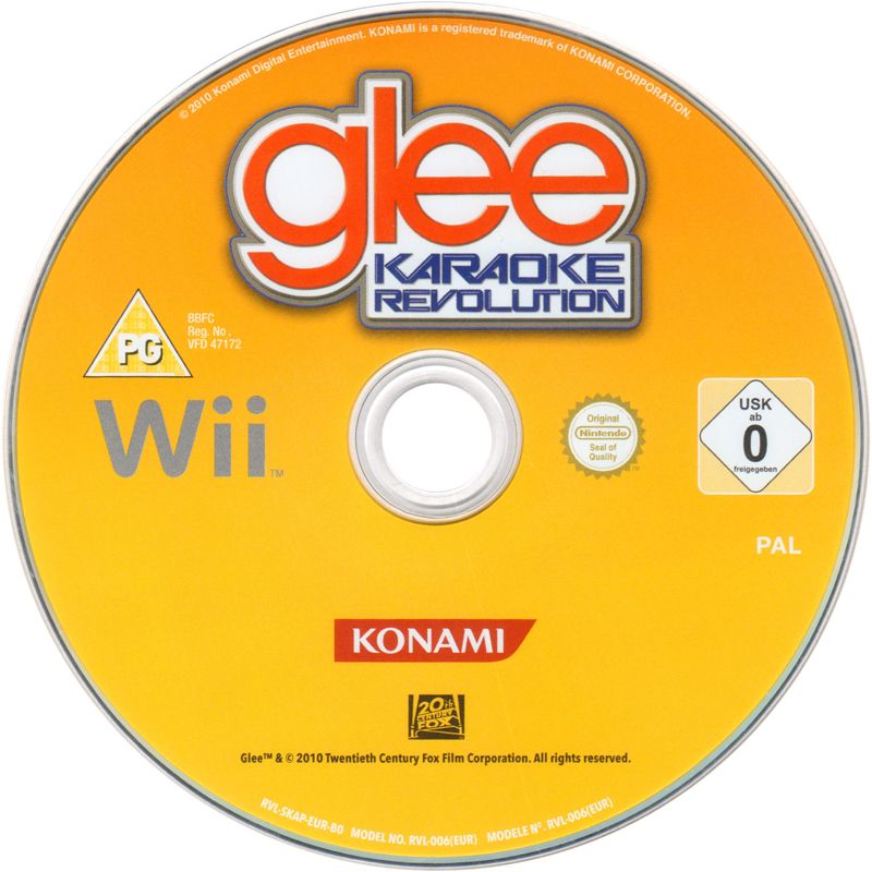 Karaoke Revolution Glee cover or packaging material MobyGames