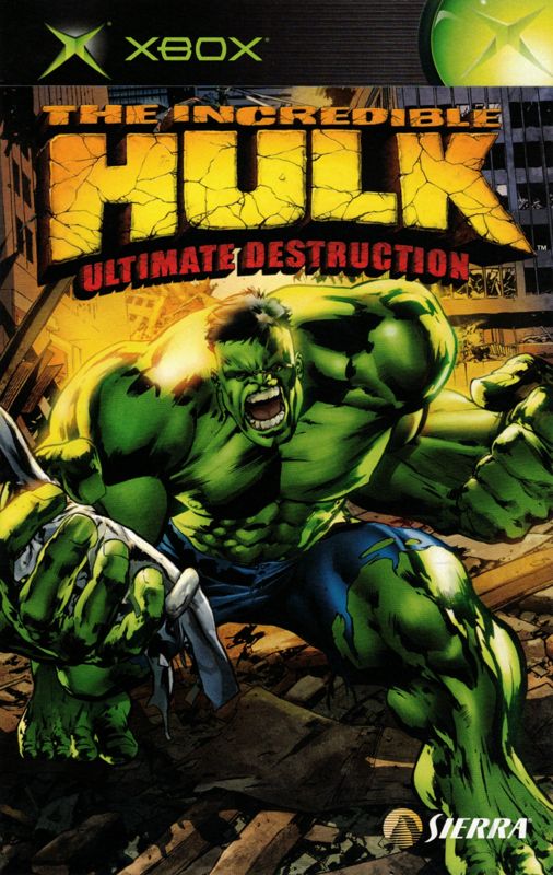 Manual for The Incredible Hulk: Ultimate Destruction (Xbox): Front