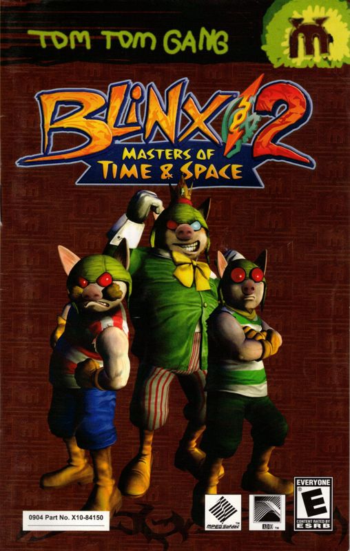 Manual for Blinx 2: Masters of Time & Space (Xbox): Back