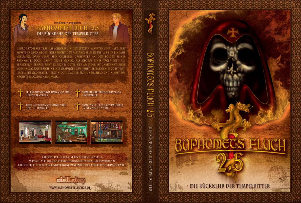 Full Cover for Broken Sword 2.5: The Return of the Templars (Windows) (German covers)