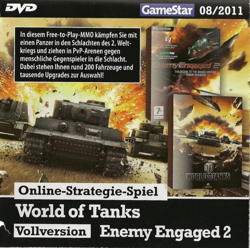 Front Cover for Enemy Engaged 2 (Windows) (GameStar 08/2011 covermount)