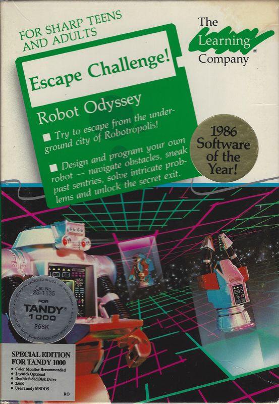 Front Cover for Robot Odyssey (DOS) (Special Tandy 1000 version)
