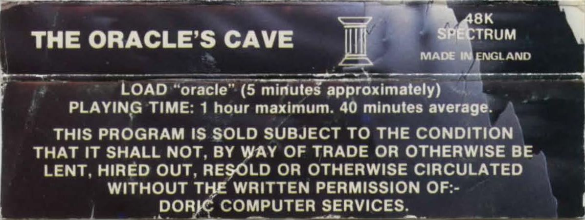The Oracle's Cave cover or packaging material - MobyGames