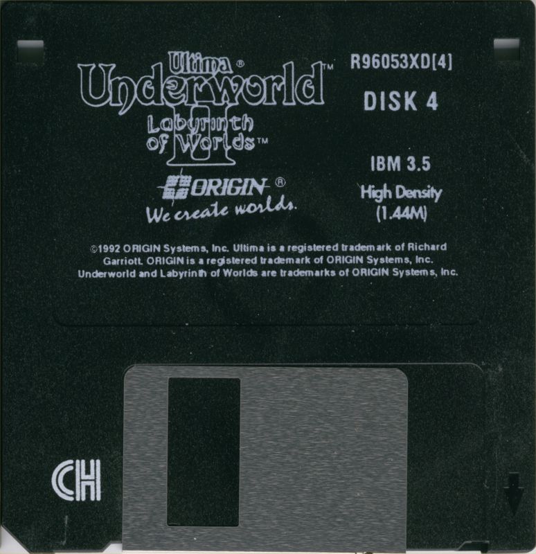 Media for Ultima Underworld II: Labyrinth of Worlds (DOS): Disk 4