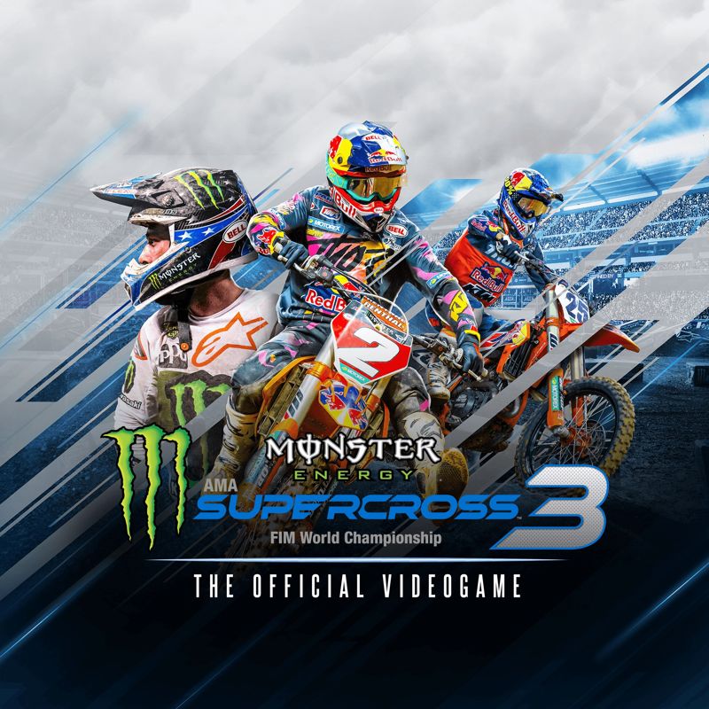 Front Cover for Monster Energy Supercross 3: The Official Videogame (PlayStation 4) (download release)