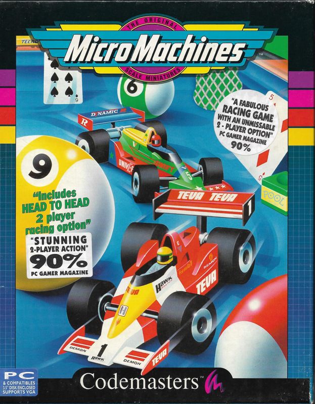Front Cover for Micro Machines (DOS)