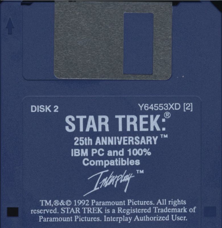 Media for Star Trek: 25th Anniversary (DOS) (Version 1.0): Disk 2