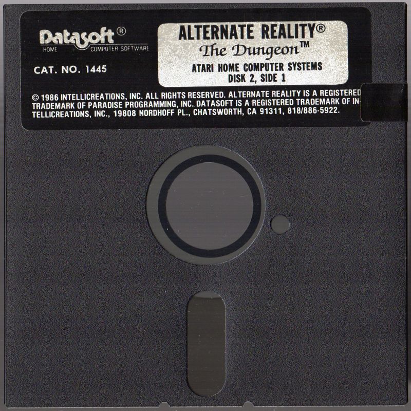 Alternate Reality: The Dungeon cover or packaging material - MobyGames