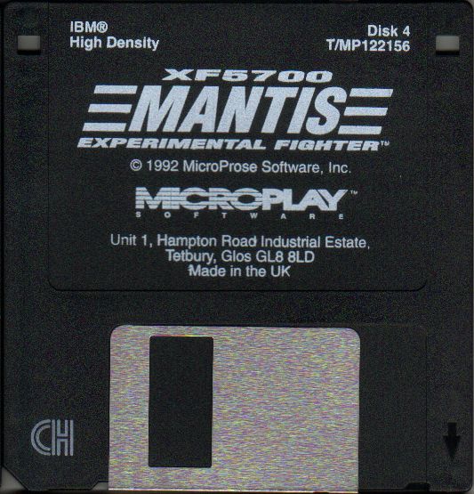 Media for XF5700 Mantis Experimental Fighter (DOS): Disk 4