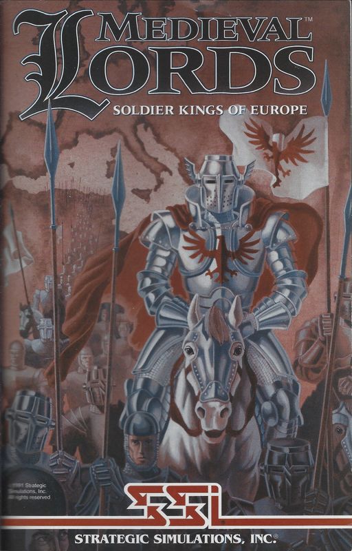 Manual for Medieval Lords: Soldier Kings of Europe (DOS) (3.5" floppy disk release)