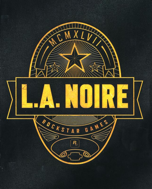 Manual for L.A. Noire (PlayStation 3): Front