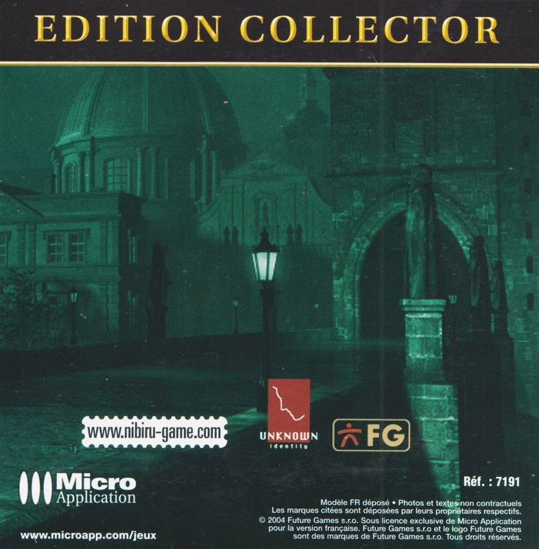 Extras for NiBiRu: Age of Secrets (Edition Collector) (Windows): Bonus Disc Sleeve - Back