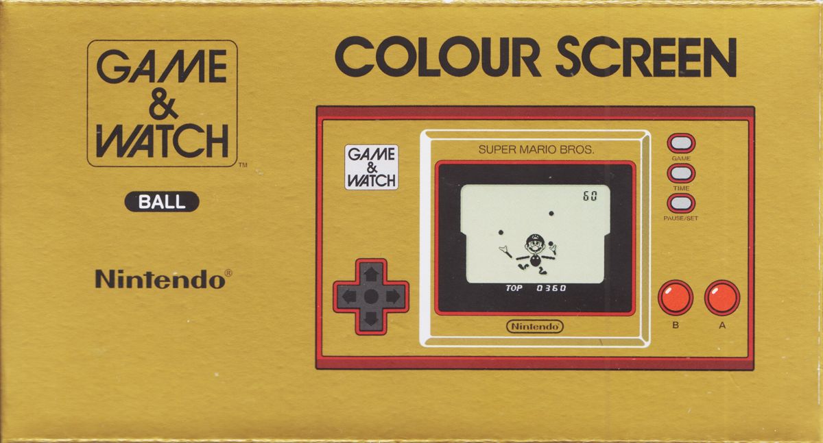 Front Cover for Game & Watch Color Screen: Super Mario Bros. (Dedicated handheld) (Box in Transparent Sleeve)