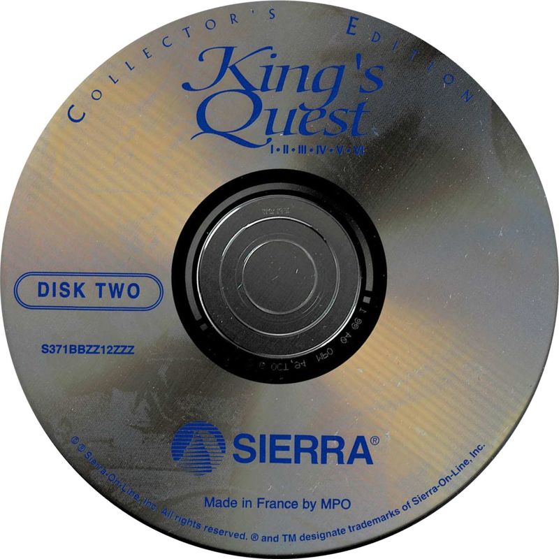 Media for King's Quest: Collector's Edition (DOS): Disc 2