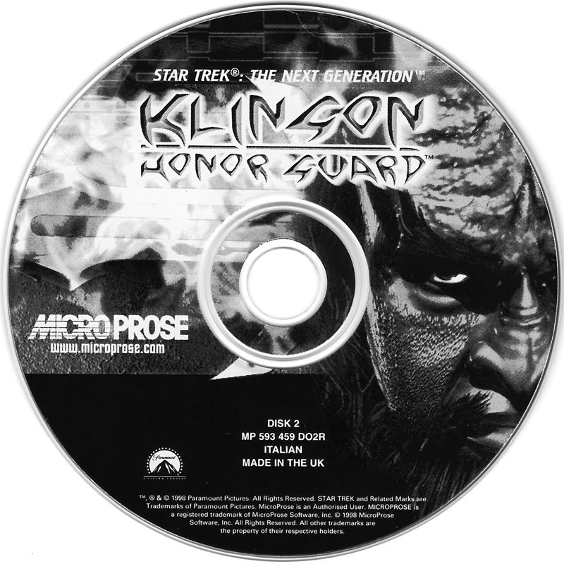 Media for Star Trek: The Next Generation - Klingon Honor Guard (Windows): Disc 2