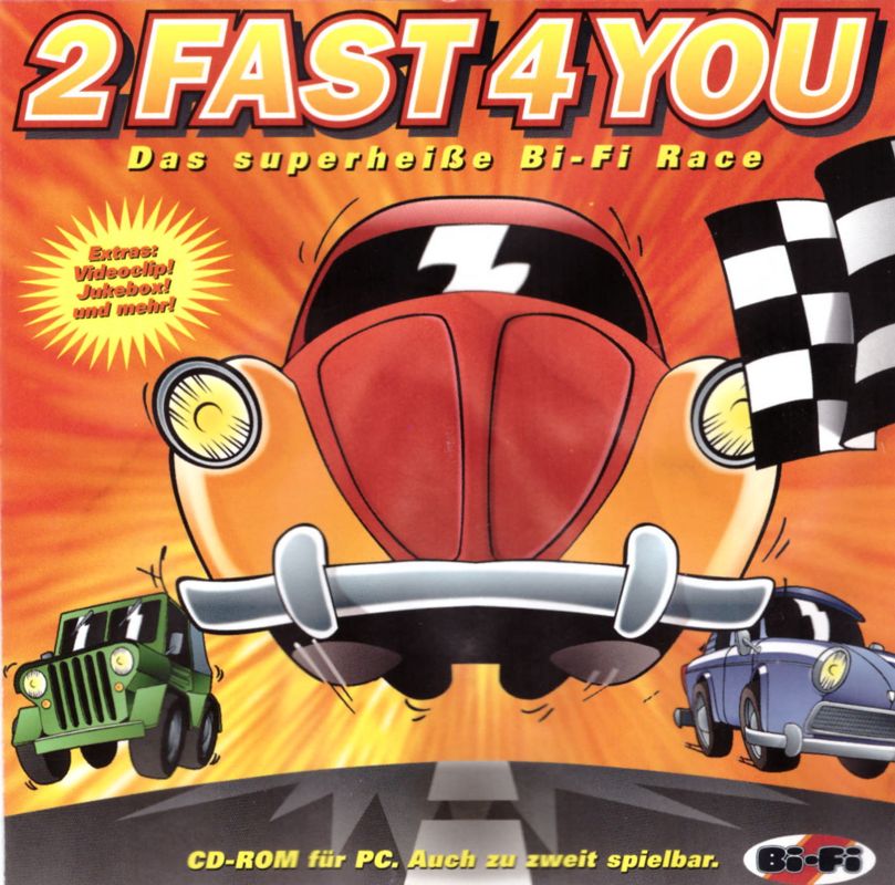 Front Cover for 2FAST4YOU: Das superheiße Bi-Fi Race (DOS) (CD-ROM version)