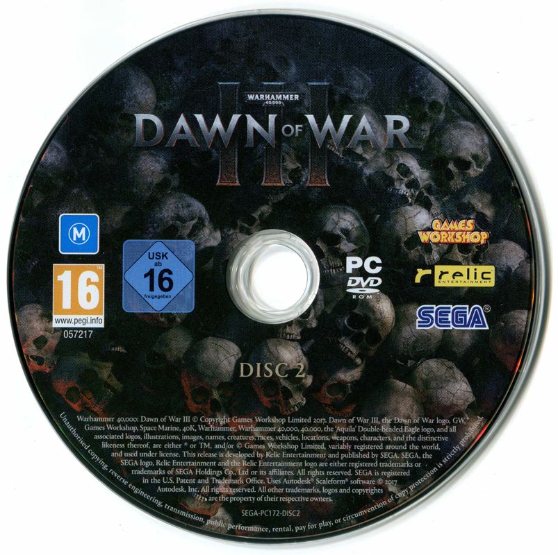Media for Warhammer 40,000: Dawn of War III (Windows): Disc 2