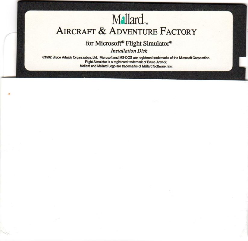 Media for Aircraft and Adventure Factory (DOS and Windows 3.x)