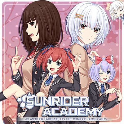 Front Cover for Sunrider Academy (Linux and Macintosh and Windows) (Denpasoft release)