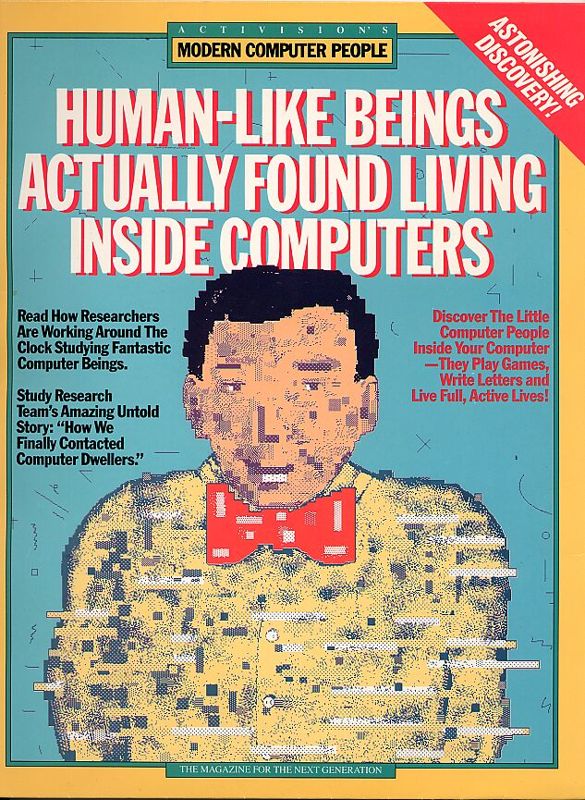Front Cover for Little Computer People (Commodore 64) (Disk release in large paper folder (magazine like))