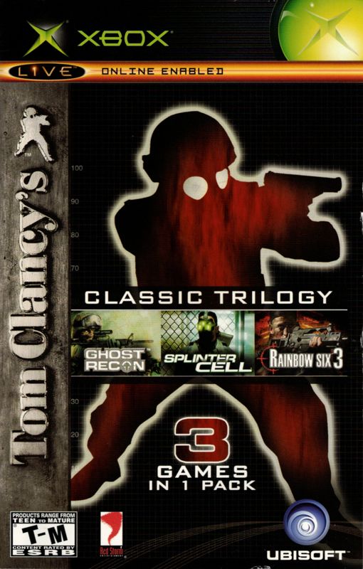 Manual for Tom Clancy's Classic Trilogy (Xbox) (Platinum Hits release): Front