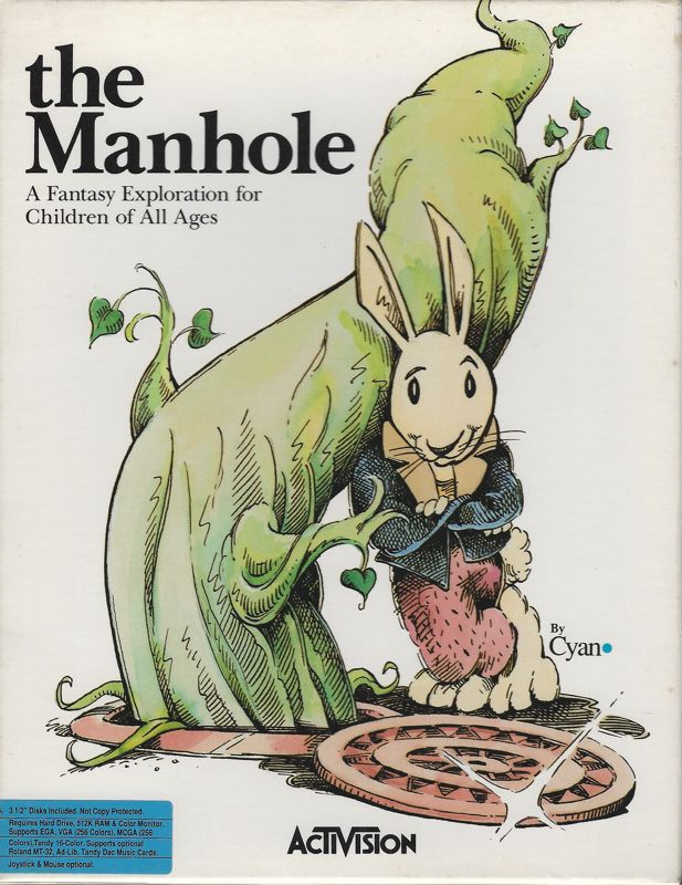 Front Cover for The Manhole (DOS) (3.5 inch disk release)
