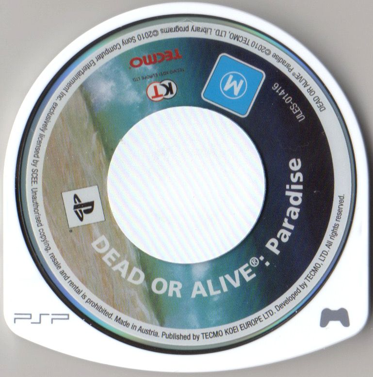 Media for Dead or Alive: Paradise (PSP)