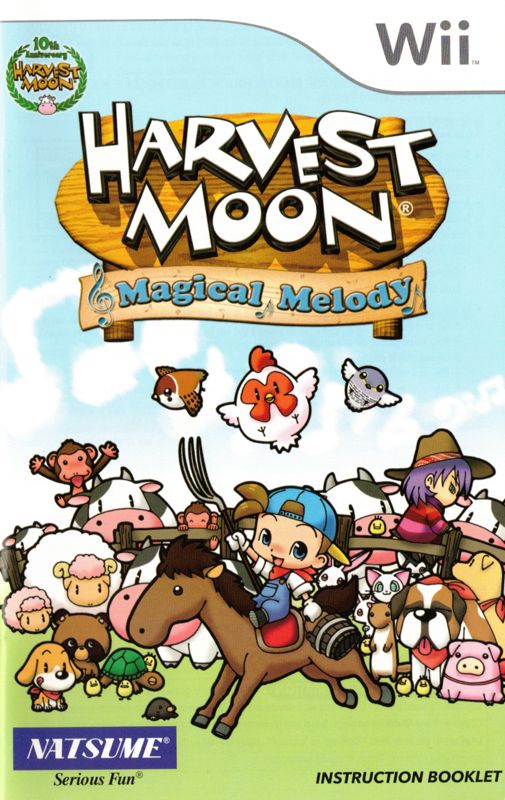 Manual for Harvest Moon: Magical Melody (Wii): Front