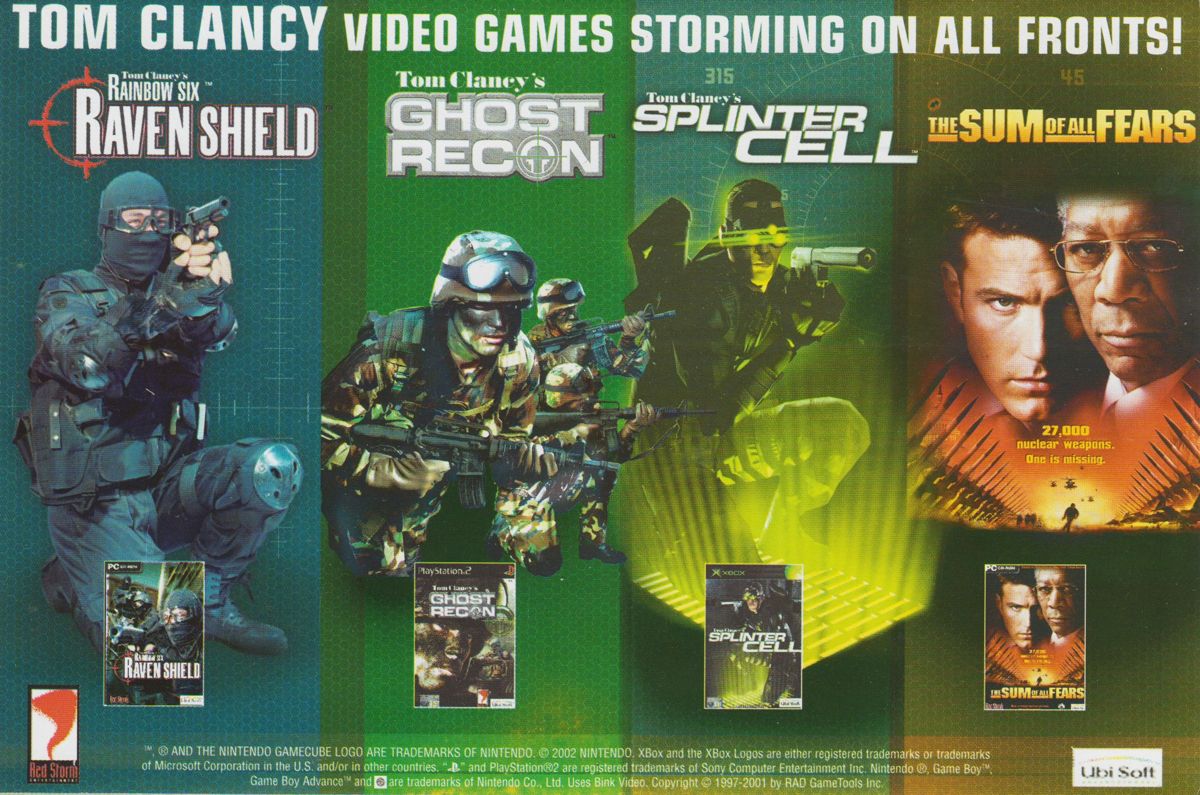 Advertisement for Tom Clancy's Splinter Cell (Windows): Leaflet - Front (3-folded)