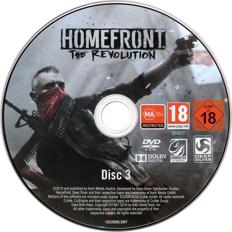 Media for Homefront: The Revolution - Revolutionary Spirit DLC Bundle (Windows): Disc 3