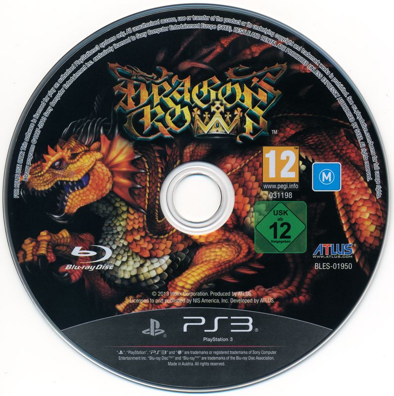 Media for Dragon's Crown (PlayStation 3) (General European release)