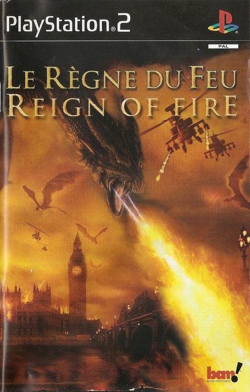 Manual for Reign of Fire (PlayStation 2): Front