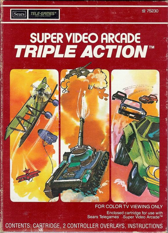 Front Cover for Triple Action (Intellivision) (Sears Telegames release)