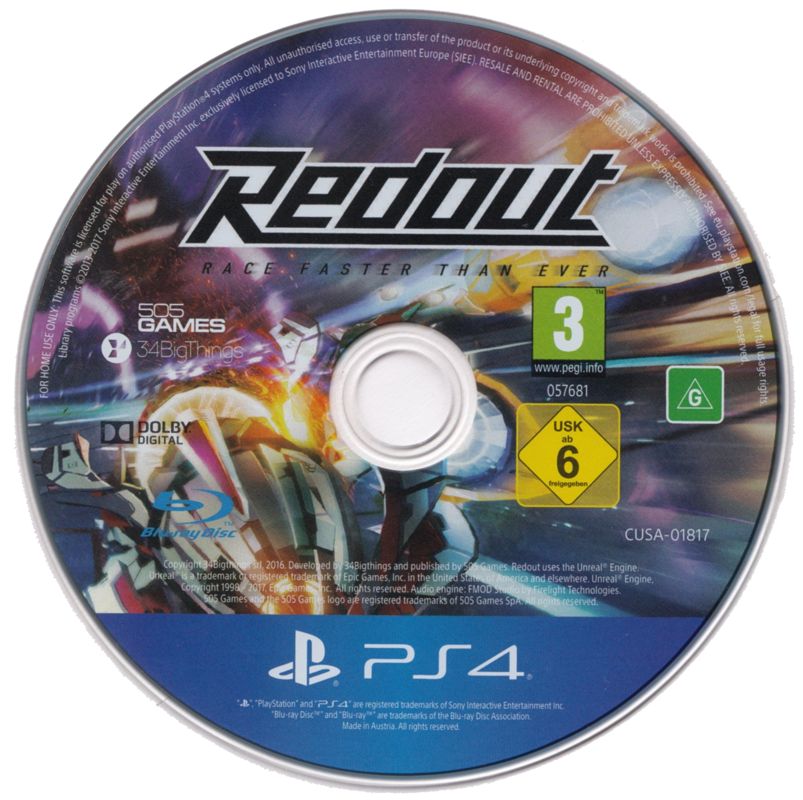 Media for Redout: Lightspeed Edition (PlayStation 4)