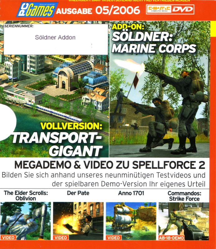Other for Transport Giant (Windows) (PC Games 05/06 covermount): Sleeve - Front