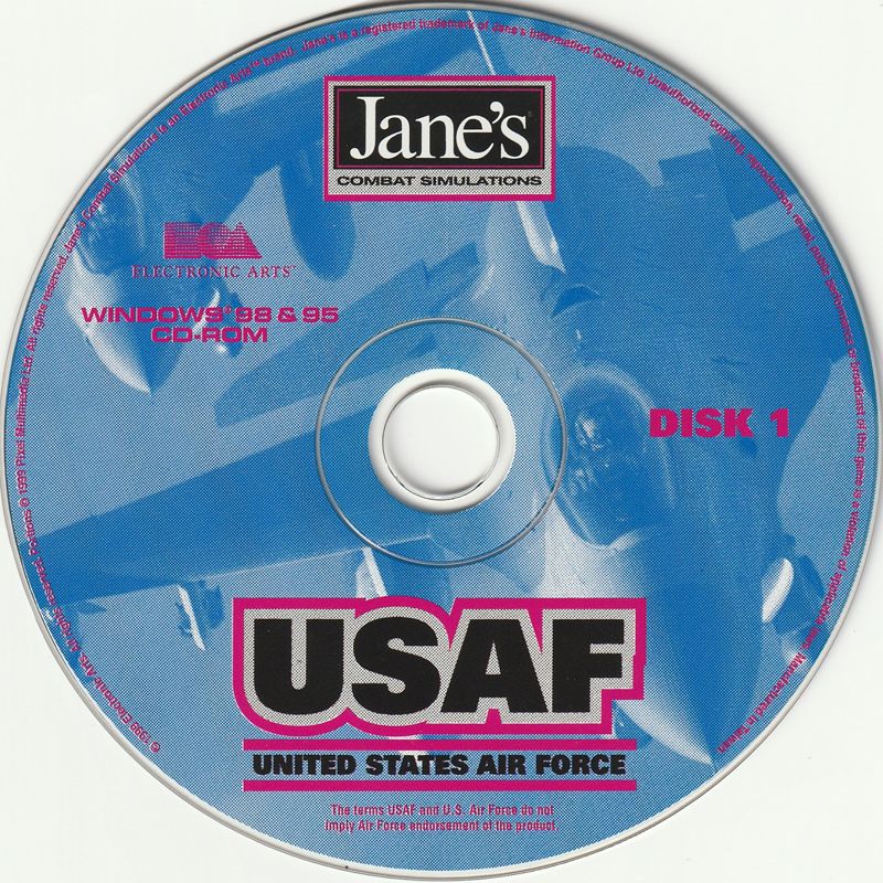 Media for Jane's Combat Simulations: USAF - United States Air Force (Windows): Disc 1